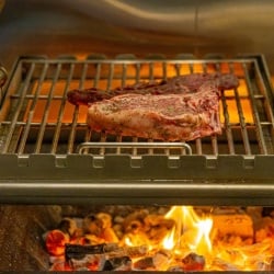 Grătar profesional Barbeque pentru Steak pe cărbuni, 1450x820x970 mm - Img 6