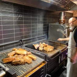 Grătar profesional Barbeque pentru Steak pe cărbuni, 800x820x930 mm - Img 11