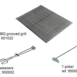 Gratar profesional barbeque pentru steak pe carbuni, 800X820X930 mm - Img 2
