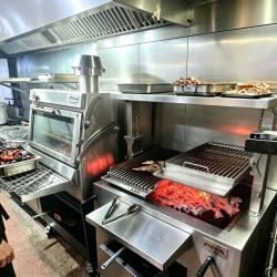 Grătar profesional Barbeque pentru Steak pe cărbuni, PIRA BBQ Combi Silver 110 - Img 4