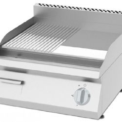 Grill pe gaz cu placa neteda/striata