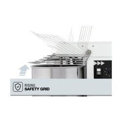 Malaxor aluat cu spirală hidratare 85%, cuvă și cap fixe, 24 kg, 2 viteze, IBT H2O 30 2V - Img 3