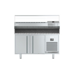 Masă frigorifică salate sau pizza 1499x700x1543 mm, 305 L, Infrico Spania - Img 7