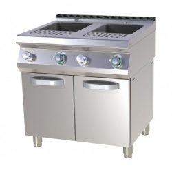 Mașină de gătit paste electrică dublă 2x23 Litri, cu suport închis - Img 2