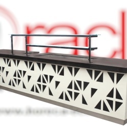 Mobilier neutru pentru linie de servire, 450x90x137 cm