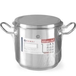 Oală din inox înaltă cu capac, 50 litri - Img 3
