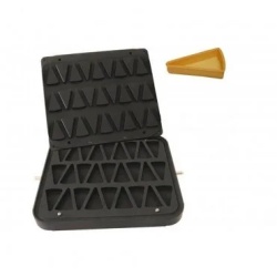 Placă pentru aparat de tarte, 27 forme mini felie tort 67x38 mm - Img 2