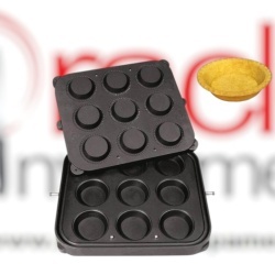Placă pentru aparatul de tarte, 9 forme rotunde 90 mm