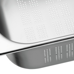 Tavă de inox (perforată) GN2/3 h 150 mm - Img 3