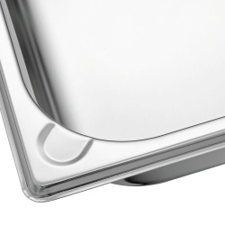 Tavă de inox (suprafață mată) GN1/4 h 65 mm - Img 3