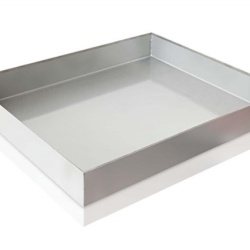 Tavă de scurgere înclinată, inox 80x50x8 cm - Img 2