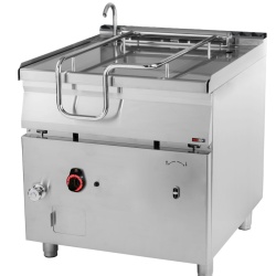 Tigaie basculanta 80 litri, GAZ, actionare automata a cuvei, otel inoxidabil, RM GASTRO