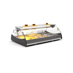 Vitrină caldă orizontală tip Bain-Marie MAXI SELF, 3 cuve GN 1/1, Sayl - Img 2