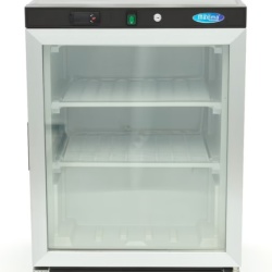 Vitrină congelare neagră 200 litri, congelator profesional, Maxima - Img 6