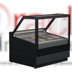 Vitrină frigorifică pentru înghețată CUBE 2 DEEP ICE, 14 cuve 165x360 mm