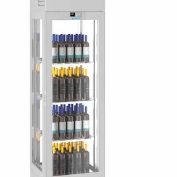 Vitrină frigorifică pentru vin 650x2300 mm, 3 fețe sticlă - Img 2