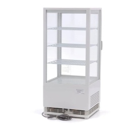 Vitrină frigorifică verticală, 78 Litri albă - Img 4