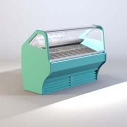 Vitrină înghețată sau gelato Wojtek 1.0 W, 8 sortimente, Igloo - Img 2