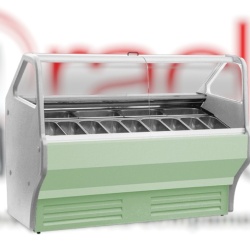 Vitrină pentru înghețată sau gelato Wojtek 1.7 W, 14 sortimente, Igloo