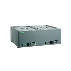 Bain Marie cu temperatură diferențiată, 2xGN 1/1, Forcar - Img 2