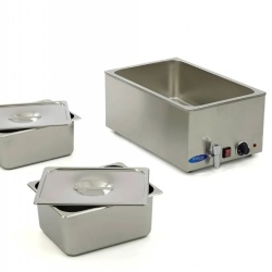 Bain Marie electric 2 GN1/2 cu capac - Img 3