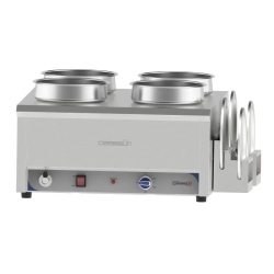 Bain Marie pentru sosuri 4x 7,5 L, încălzire cu apă, Casselin - Img 2