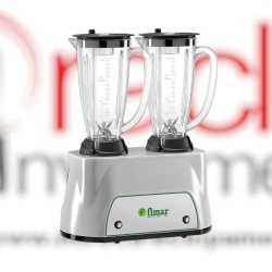Blender profesional dublu 1,5+1,5 litri, pahare din policrbonat, Fimar