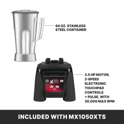 Blender profesional inox de mare putere, 1,9 Litri Waring XTreme - Img 4