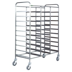 Cărucior inox 30 tăvi GN 1/1, Forcar - Img 2