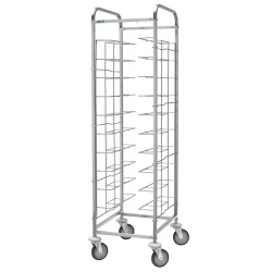 Cărucior inox tăvi 10 GN 1/1 universal, Forcar - Img 2