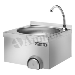 Chiuvetă din inox cu acționare la genunchi, Amitek - Img 2