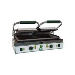 Contact grill 480×230 mm cu placă dublă netedă, Fimar - Img 3