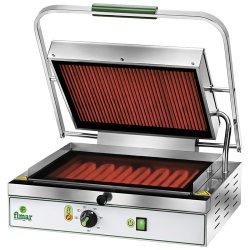 Contact grill cu placă ceramică netedă/striată, Fimar - Img 2