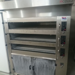 Cuptor electric pentru panificație cu 3 vetre, hotă și dospitor - Img 12