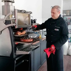 Cuptor pentru steak pe cărbuni, deschidere verticală, Pira 70 LUX ED - Img 5