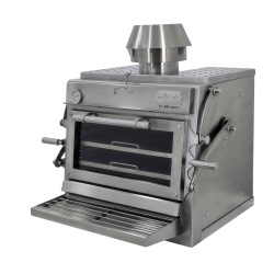 Cuptor pentru steak pe cărbuni, deschidere verticală, Pira 70 Silver ED - Img 11