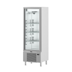 Dulap frigorific de inox cu 1 ușă de sticlă, 610 litri, Infrico - Img 2
