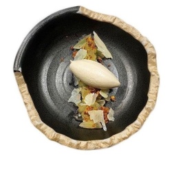 Farfurie neagră de paste/salată Fine Dining 24x6.5 cm, set de 4 bucăți, Sucro PuraSangre - Img 8