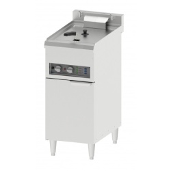 Friteuză electrică 16 L cu dulap neutru și robinet pentru scurgerea uleiului, profesională, fast-food, restaurant - Img 2