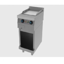 Fry top electric , cu suport deschis si suprafata neteda, 400x600 mm