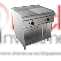 Fry top grill pe gaz cu suprafață netedă/striată, Casta
