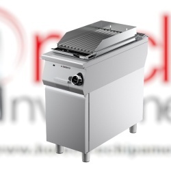 Grill cu rocă vulcanică pe gaz și suport închis, Desco Italia