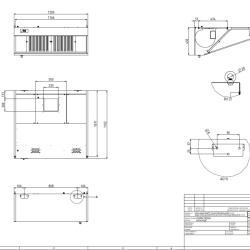 Hota de perete snack cu motor 1200X1100mm - Img 2