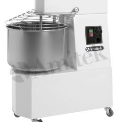 Malaxor cu spirală, cuvă și cap fixe 32 L, 25 kg, 2 viteze Amitek - Img 2