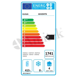 Masă congelare cu 4 uși și rebord 2230x700x960 mm, Amitek - Img 2