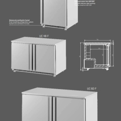 Masă de congelare 1227x811 mm, 380 litri, Infrico - Img 6