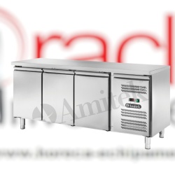 Masă frigorifică cu 3 uși și agregat lateral, 1795x700x850 mm, Amitek