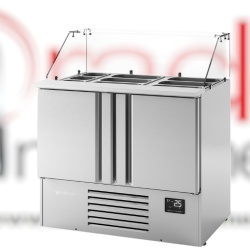 Masă frigorifică pentru pizza/salate 978x700x865 mm, 230L, Infrico Spania