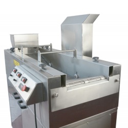 Mașină tip bandă pentru prăjire (friteuză), blansare sau fierbere pe gaz, 60 L, bandă 320 mm - Img 4