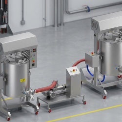Mașini de fiert și răcit creme, 300 Litri, Sistem de producție continuă - Img 5